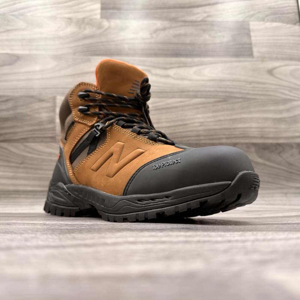 New Balance Men's Allsite 6" Waterproof Composite Toe Work Boots Rustic Brown